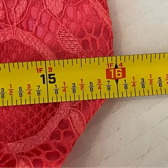 Allure Bridal Red Orange Maxi Dress NWT Size 10 - Picture 10 of 12